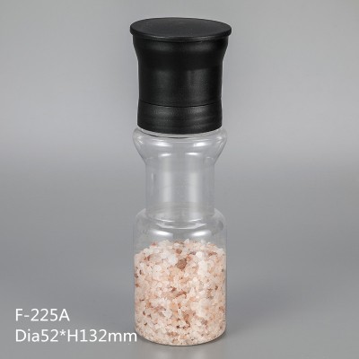 Hot Selling 225ml Kitchen plastic spice jars with twist lid